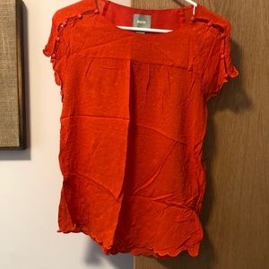 Anthropologie Mauve Dotted blouse